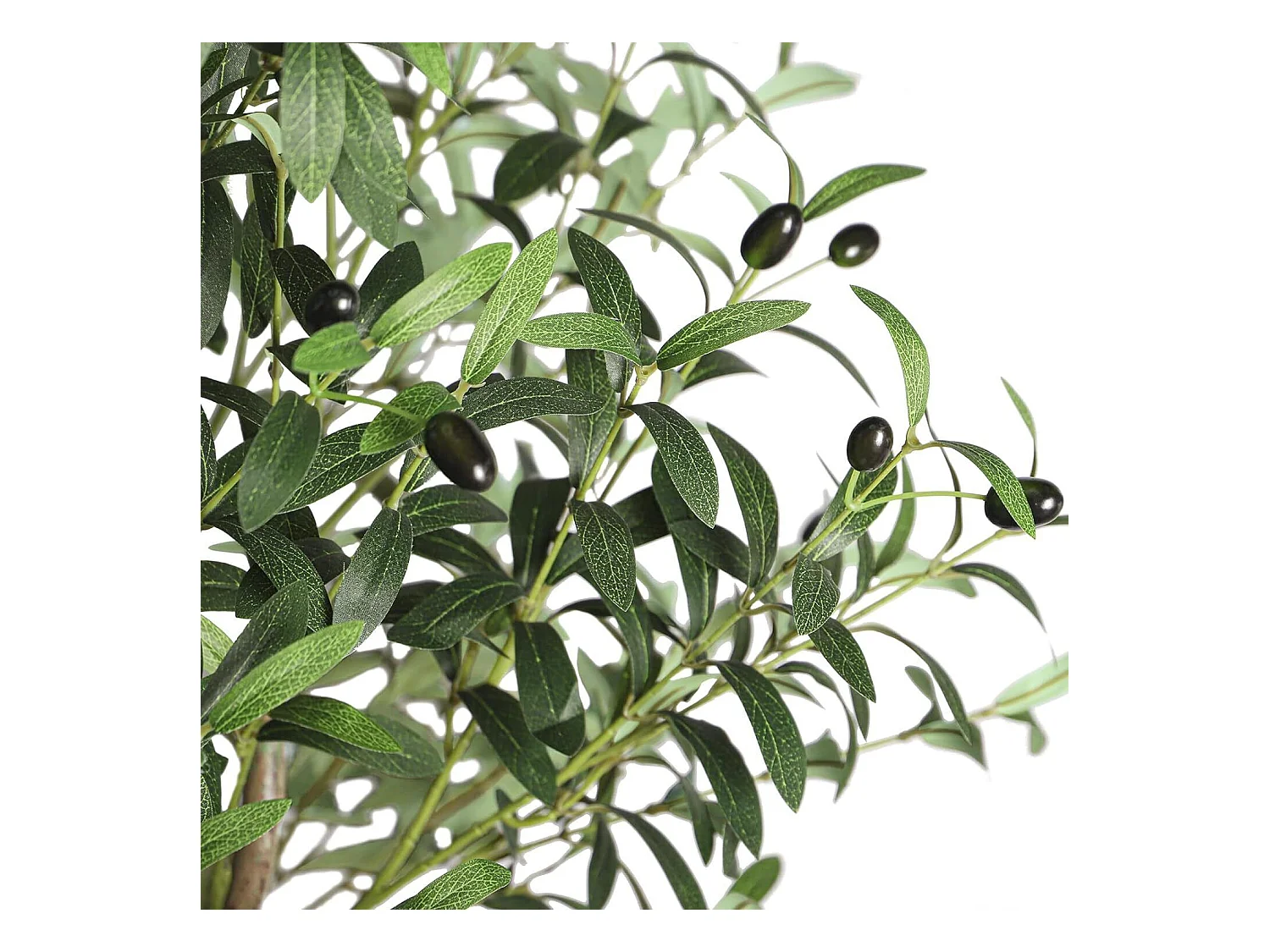 180cm olijfboom kunstplant, nep groene plant decoratie, verwijderbaar, voor thuis slaapkamer woonkamer balkon binnenplaats tuin