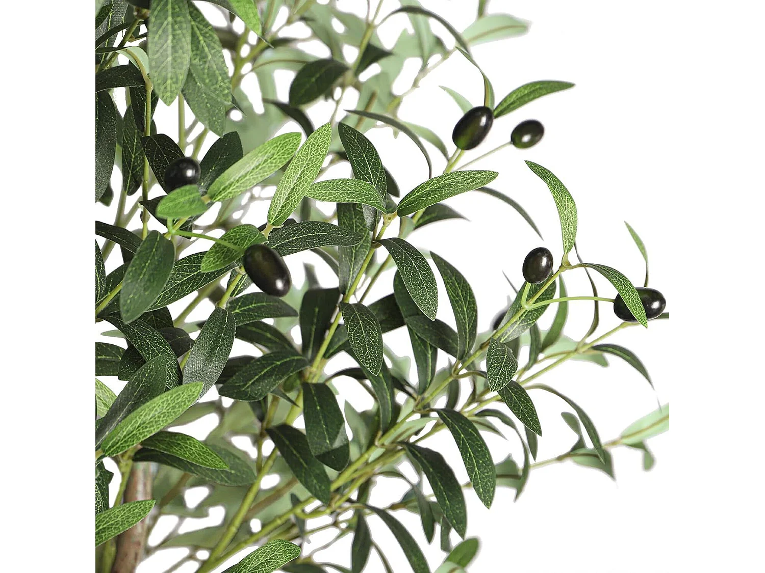 180cm Olivier Plante Artificielle, Fausse Plante Verte Décoration, Amovible, pour Maison Chambre Salon Balcon Cour Jardin