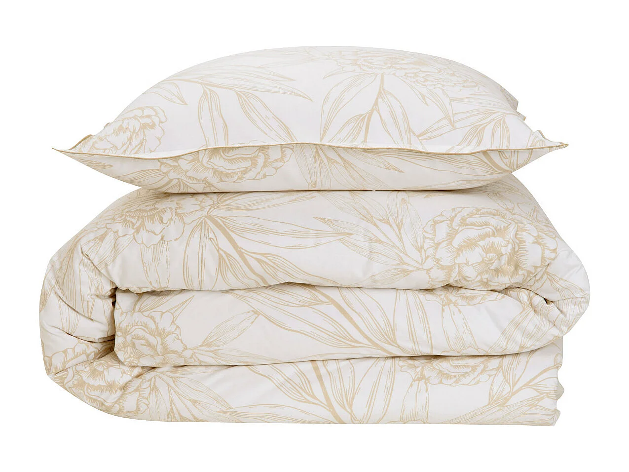 Parure de lit 2 personnes en satin de coton réversible 260x240cm