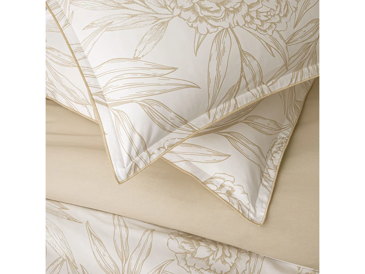 Parure de lit 2 personnes en satin de coton réversible 240x220cm