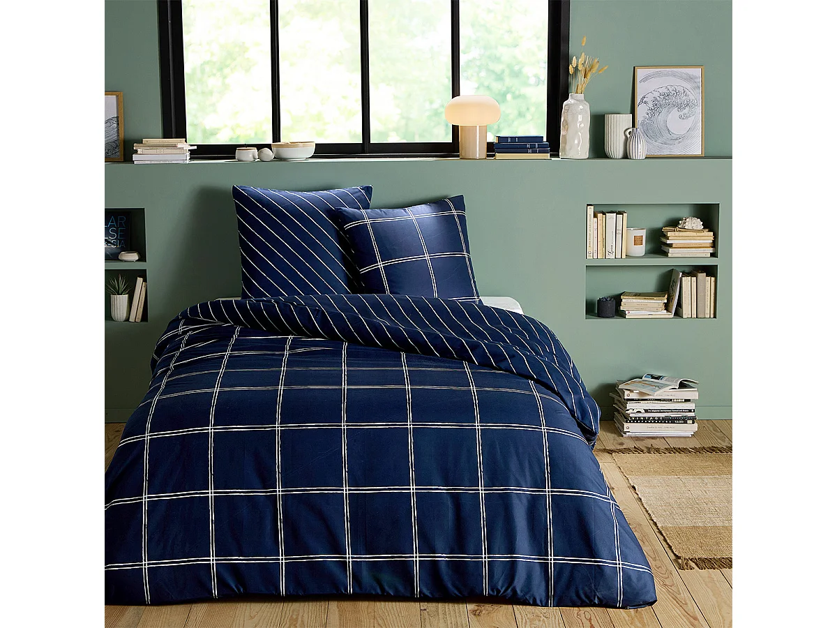Parure de lit 2 personnes en microfibre 260x240cm