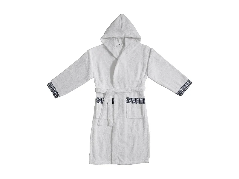 Peignoir adulte à capuche en coton éponge taille S - NAPOLI