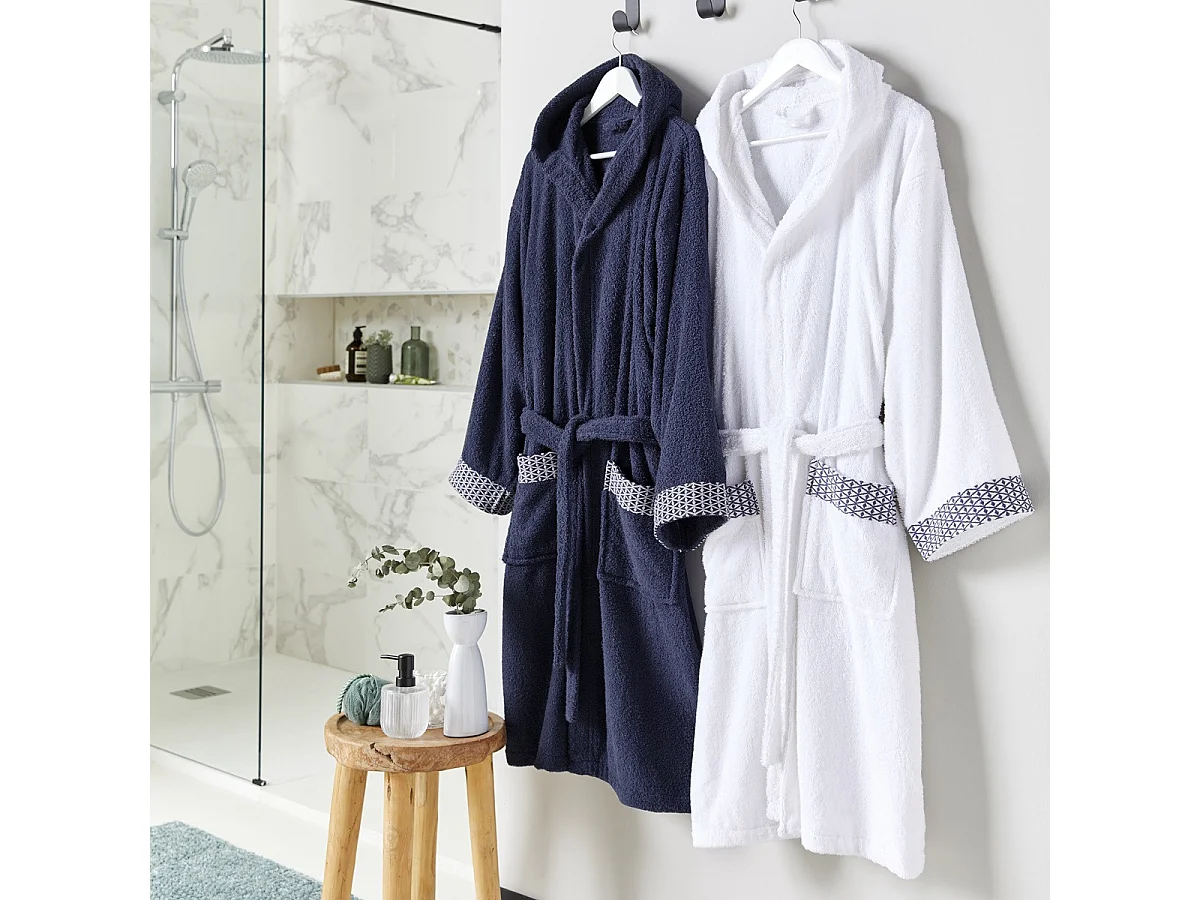 Peignoir adulte à capuche en coton éponge taille XL - NAPOLI