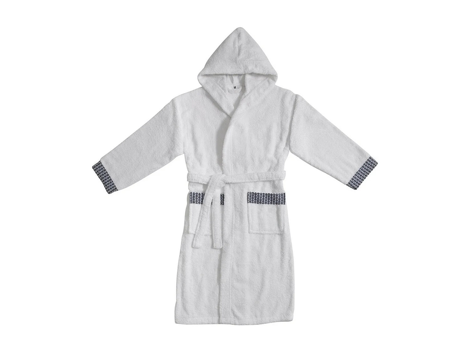 Peignoir adulte à capuche en coton éponge taille M - NAPOLI