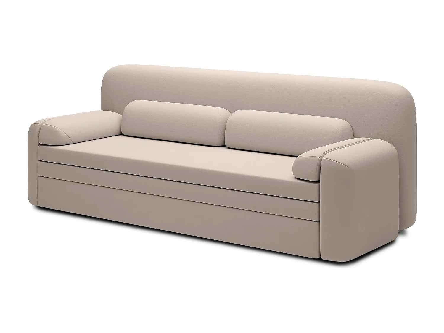 Canapé convertible BELOZE – Design moderne & fonctionnalité premium-Taupe