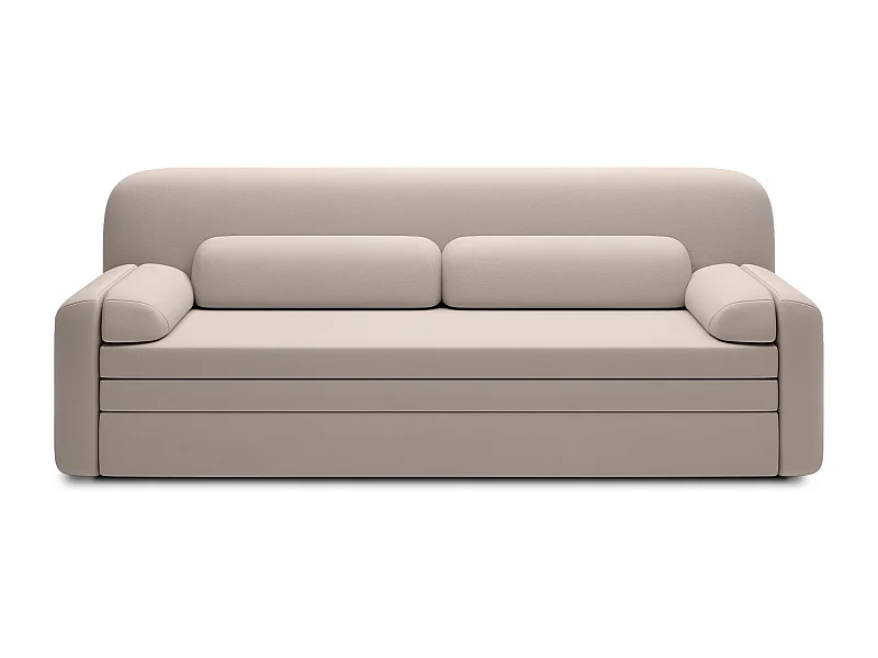 Canapé convertible BELOZE – Design moderne & fonctionnalité premium-Taupe