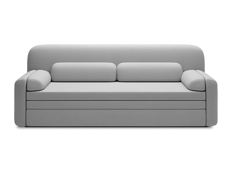 Canapé convertible BELOZE – Design moderne & fonctionnalité premium-Gris clair