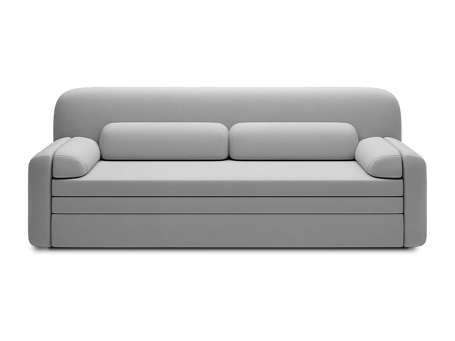 Canapé convertible BELOZE – Design moderne & fonctionnalité premium-Gris clair