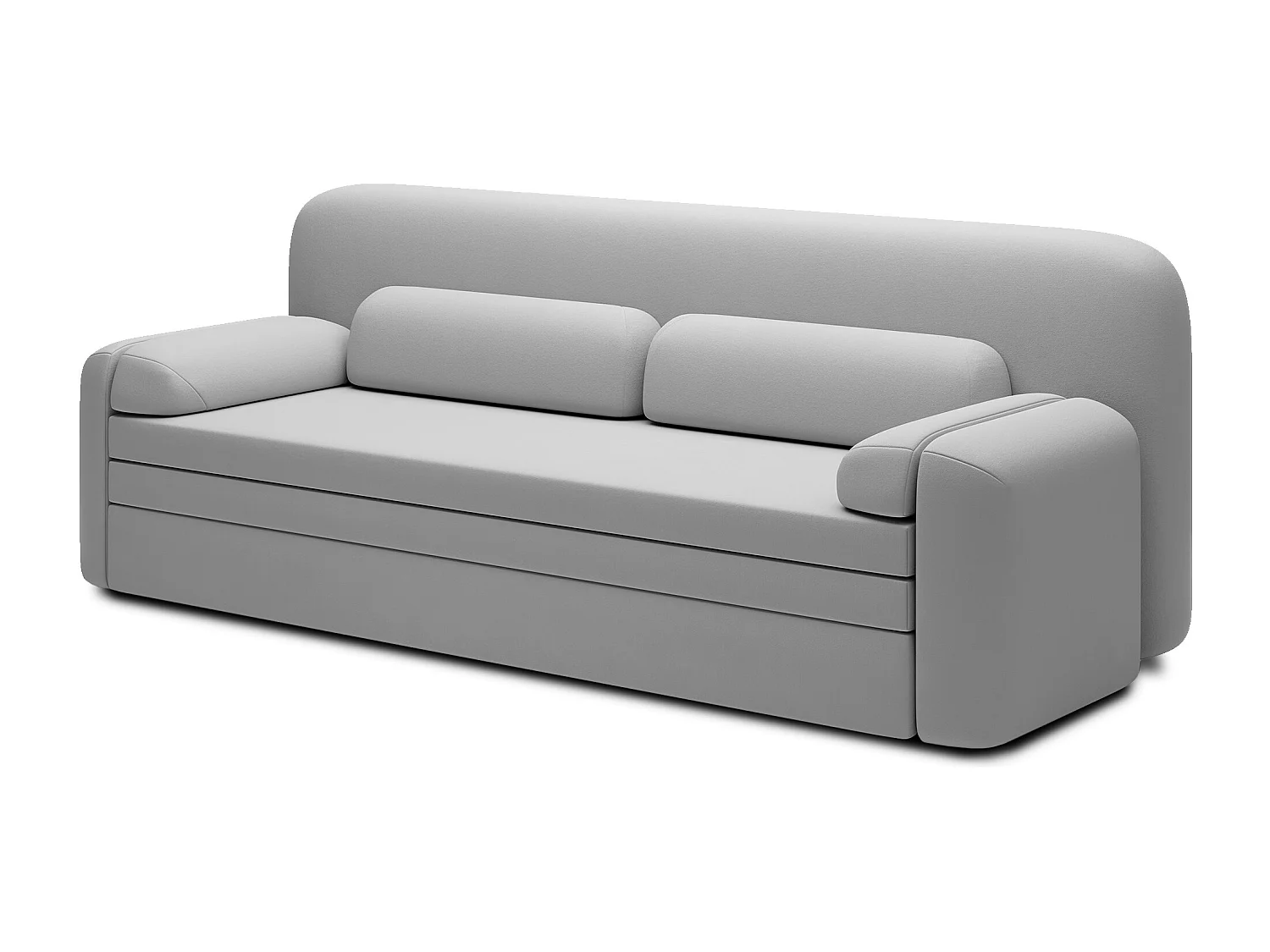 Canapé convertible BELOZE – Design moderne & fonctionnalité premium-Gris clair