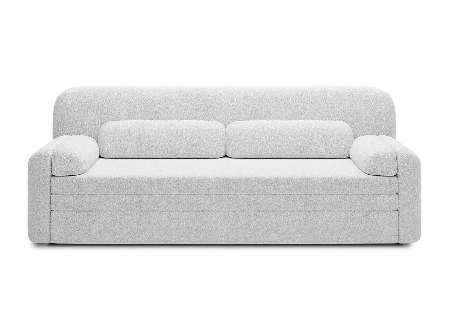 Canapé convertible BELOZE – Design moderne & fonctionnalité premium-Gris clair