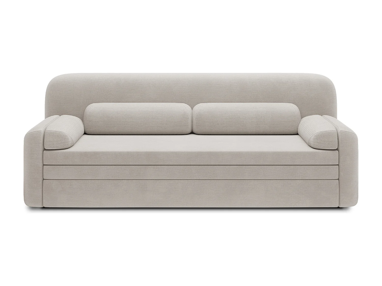 Canapé convertible BELOZE – Design moderne & fonctionnalité premium-Beige clair