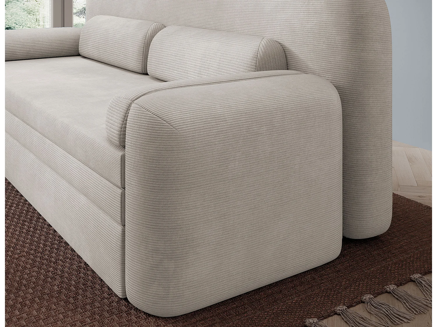 BELOZE slaapbank – Modern design & premium functionaliteit-Kleur Licht beige