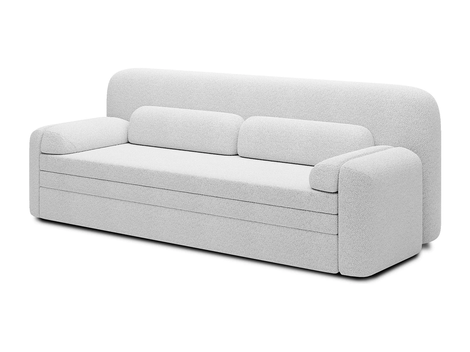 Canapé convertible BELOZE – Design moderne & fonctionnalité premium-Blanc