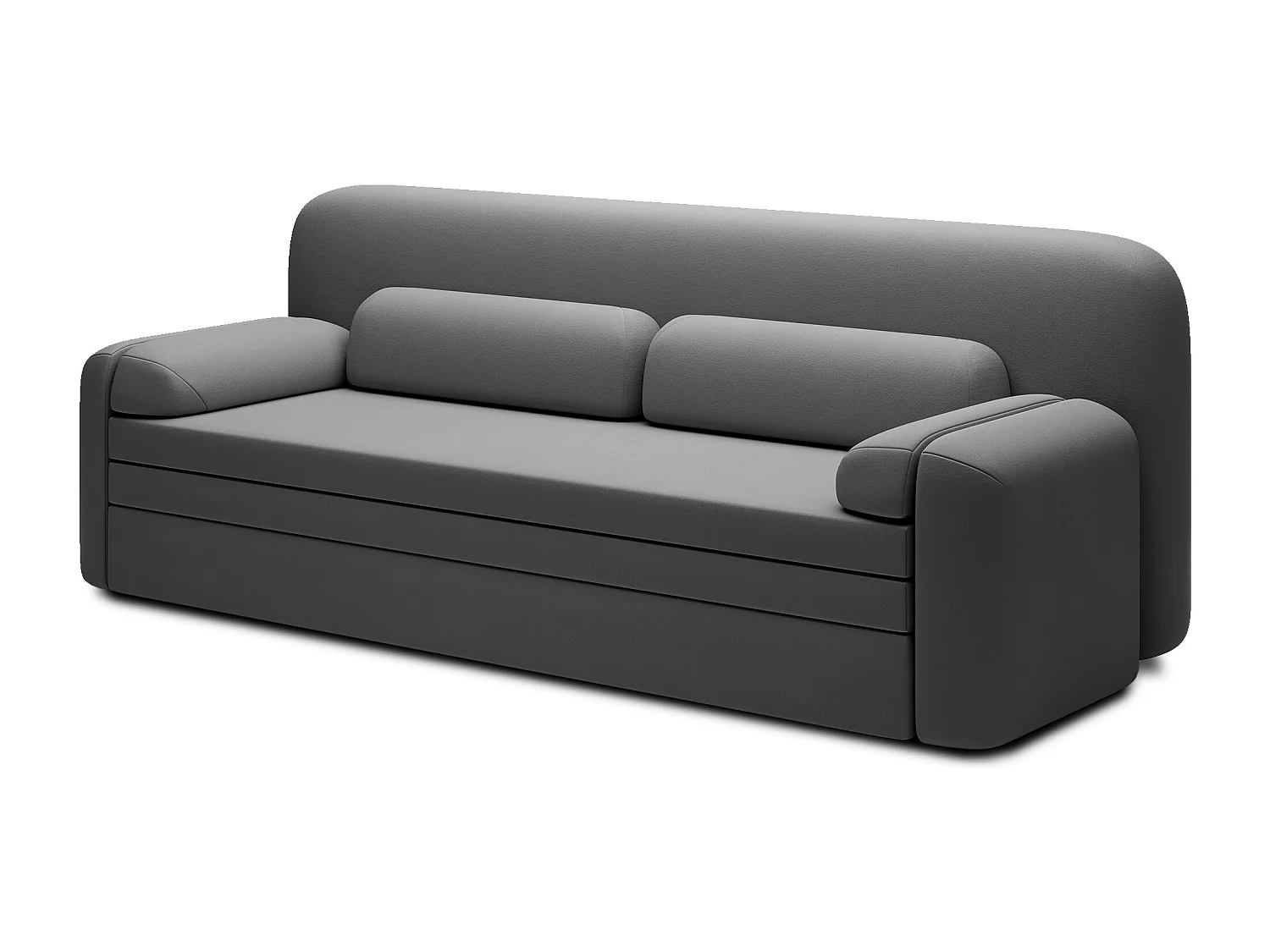 Canapé convertible BELOZE – Design moderne & fonctionnalité premium-Gris foncé