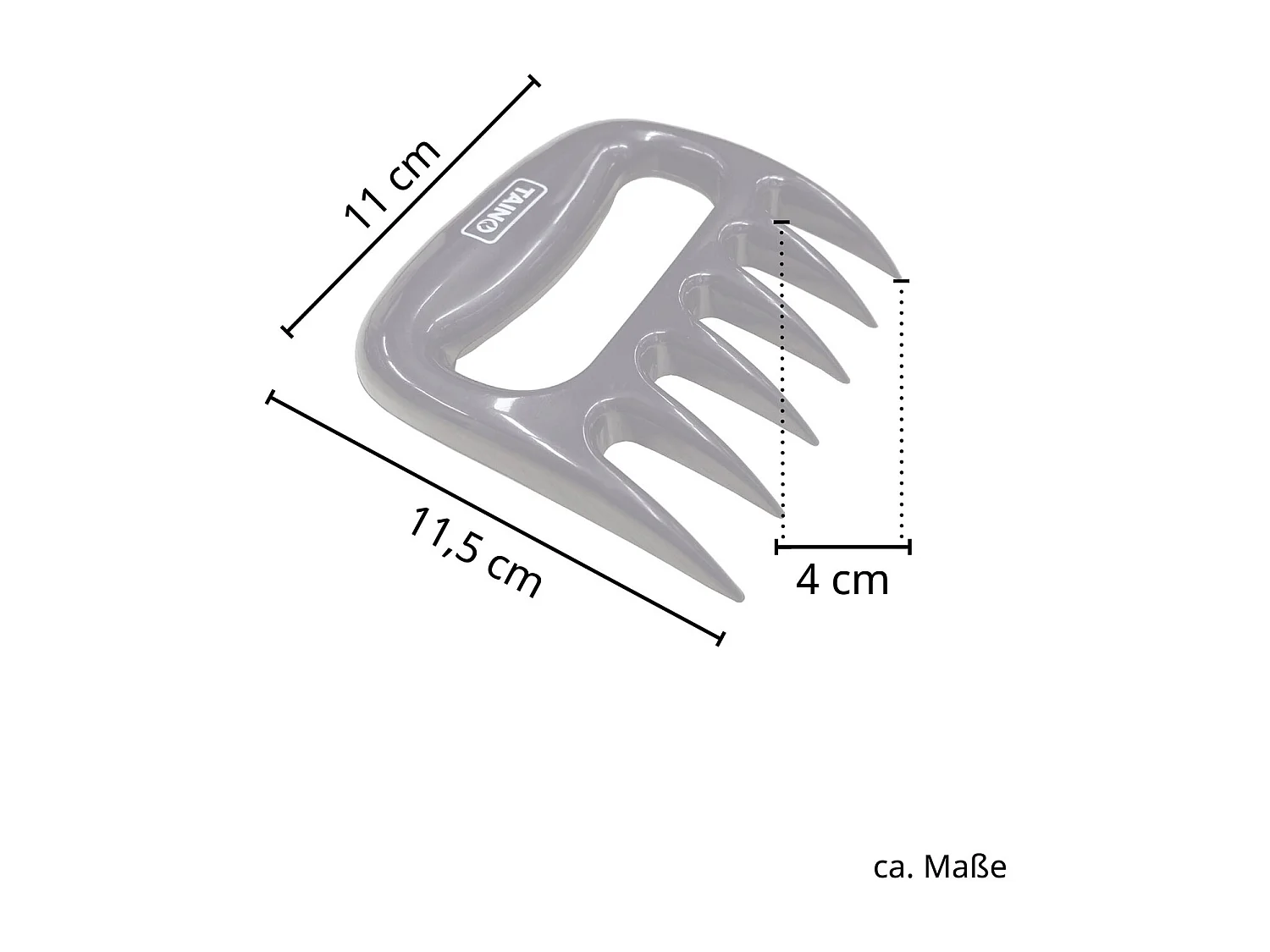 Griffe ours en plastique résistant à la chaleur noir