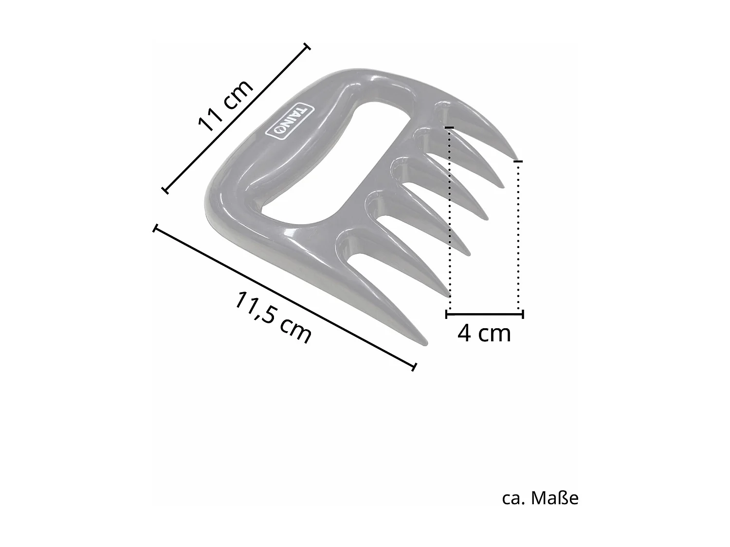 Griffe ours en plastique résistant à la chaleur noir