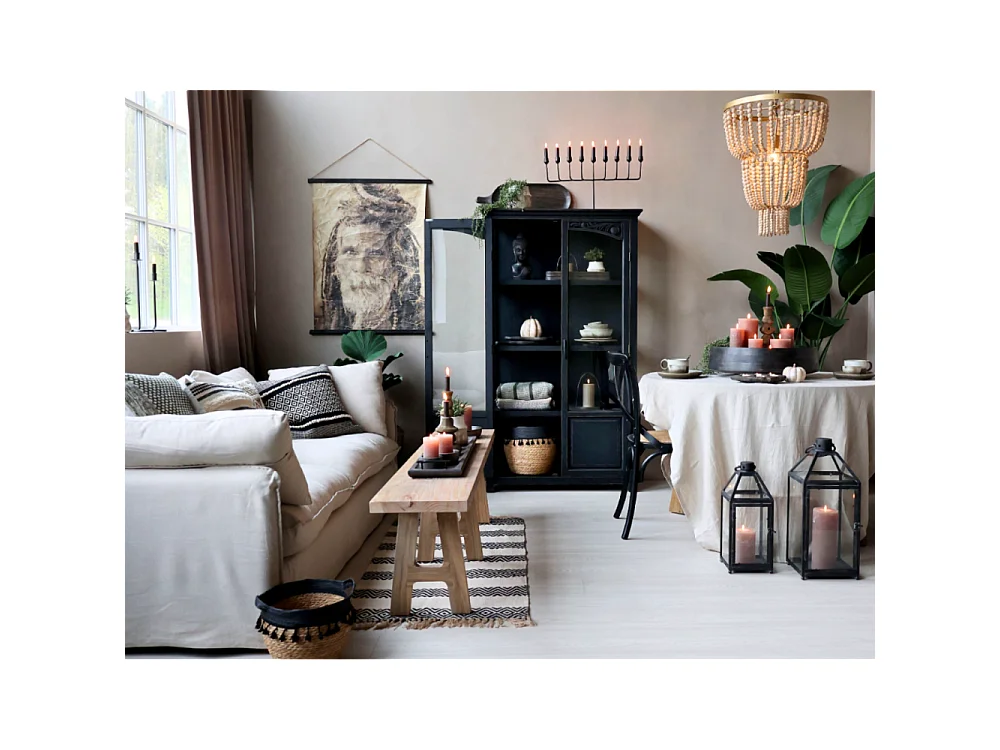 Banc en bois recyclé marron 240 x 32 x 45 cm