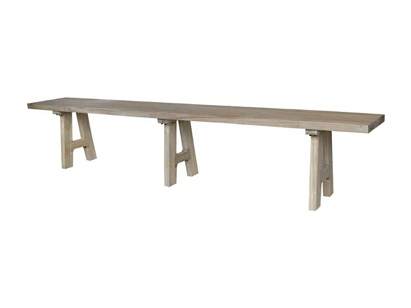 Banc en bois recyclé marron 240 x 32 x 45 cm