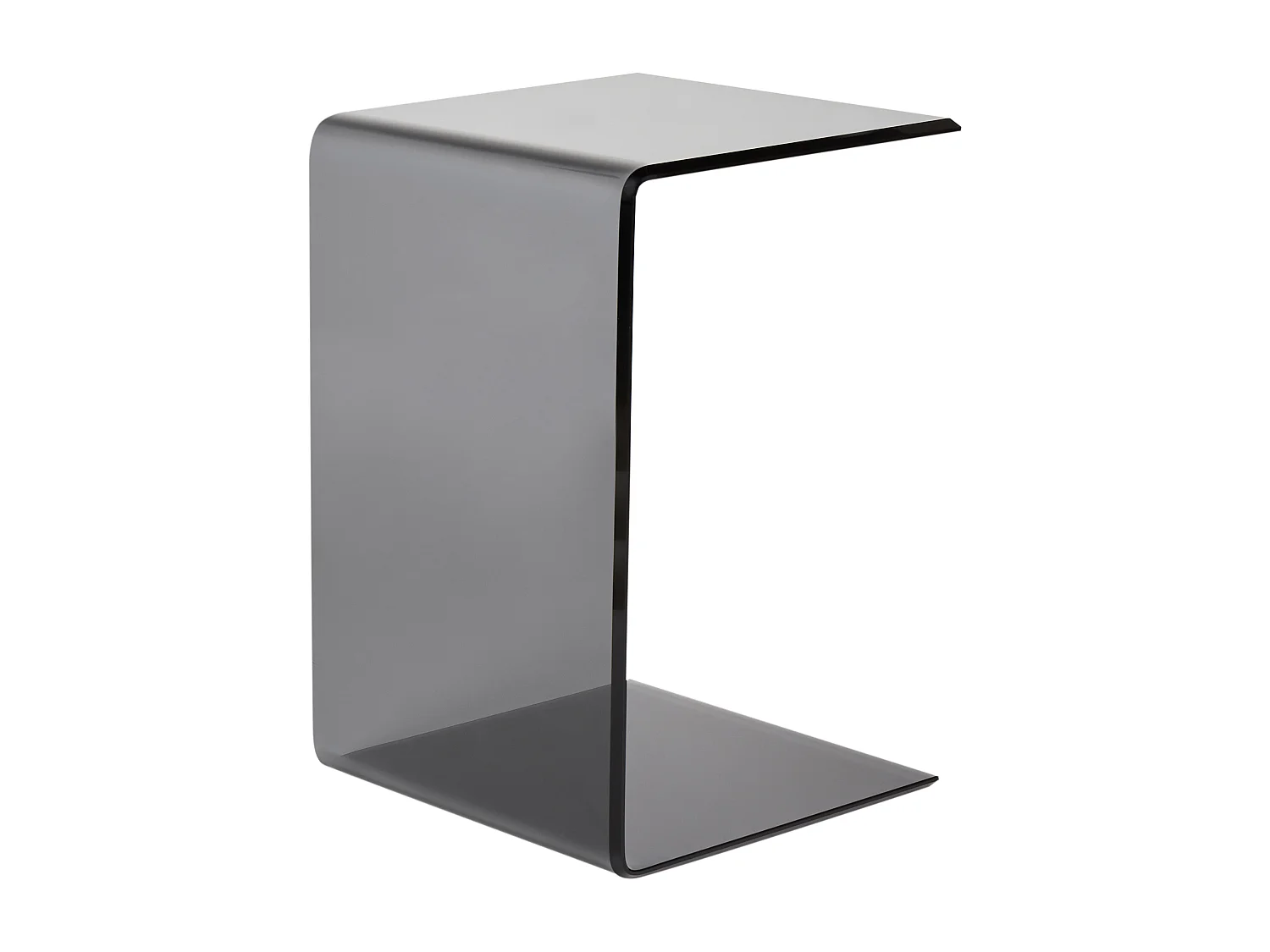 Bijzettafel LOURDES Veiligheidsglas Zwart