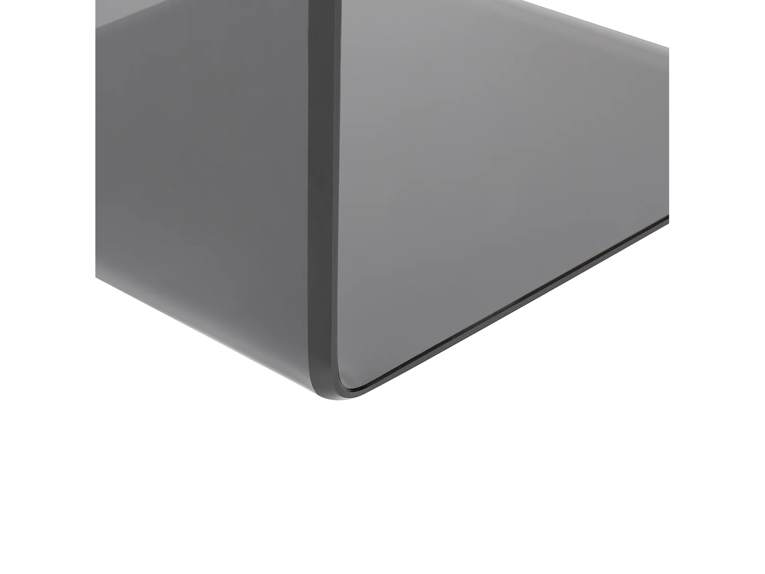 Table d'appoint LOURDES Verre de sécurité Noir