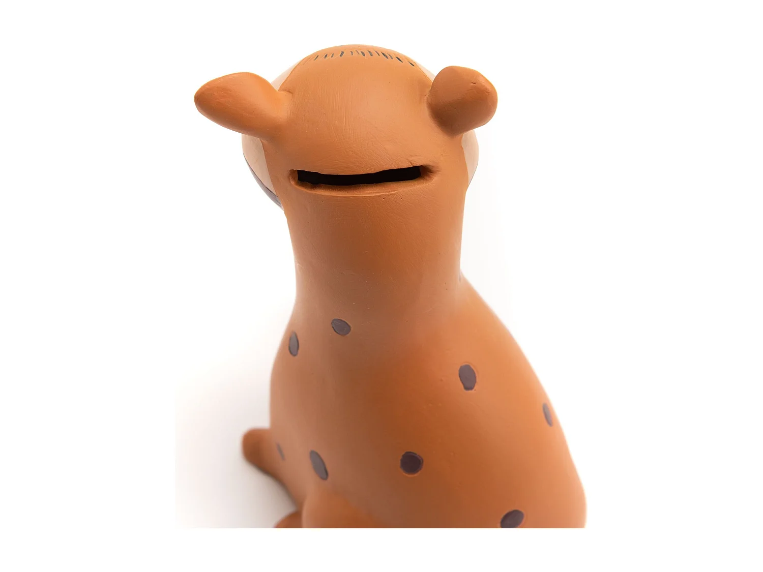 Coffre à monnaie léopard marron 15x7x9 cm