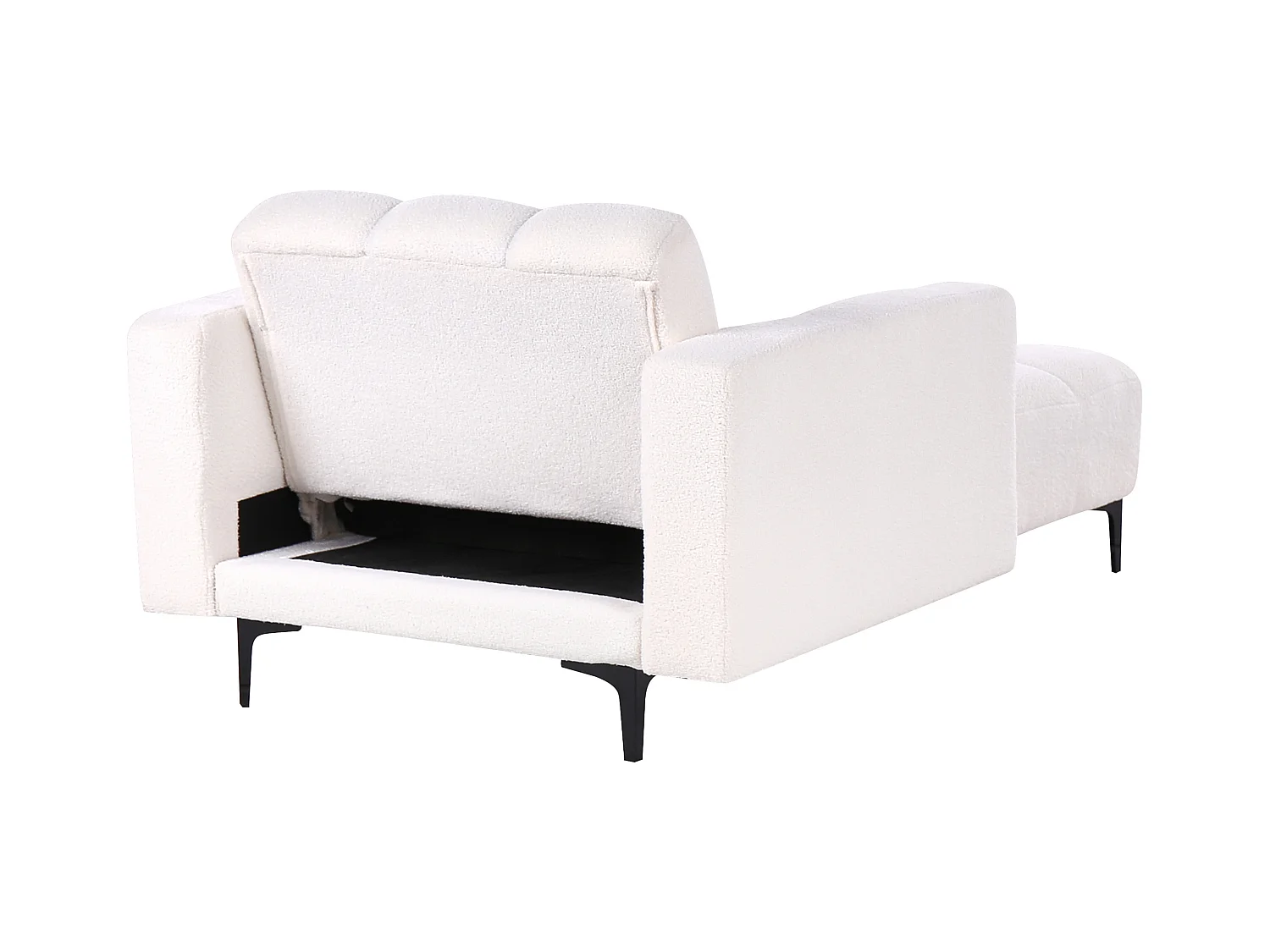 Szezlong ALNES Boucle Biały