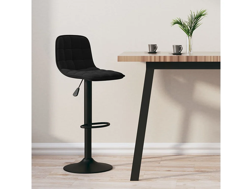 Tabouret de bar Noir Velours