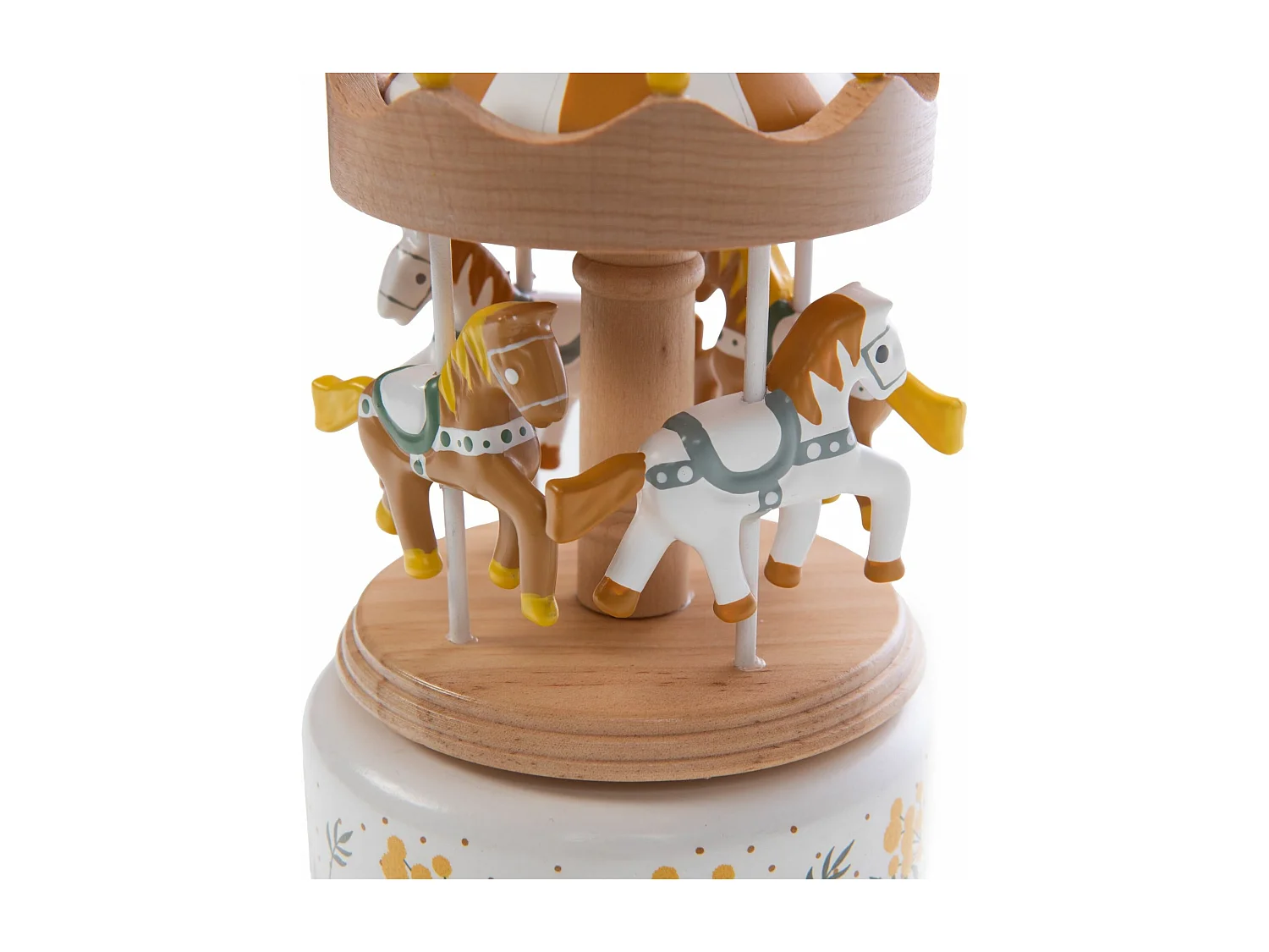 Carosello cavallini bianchi Mimosa 21x11x11 cm