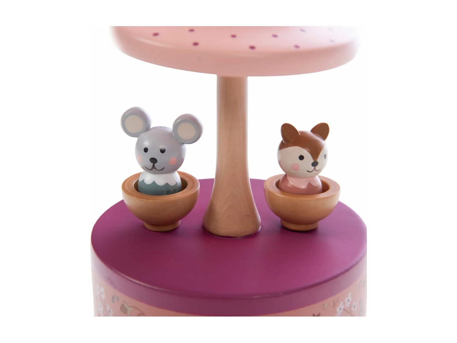 Boîte à musique rose Zoe 17x11x11 cm