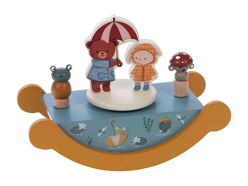 Plüschtier Teddybär blau 21x11x11 cm