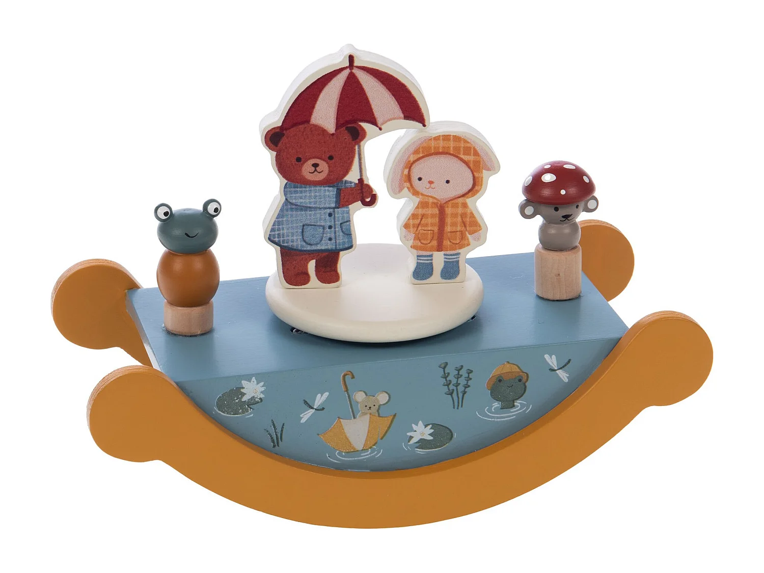 Plüschtier Teddybär blau 21x11x11 cm