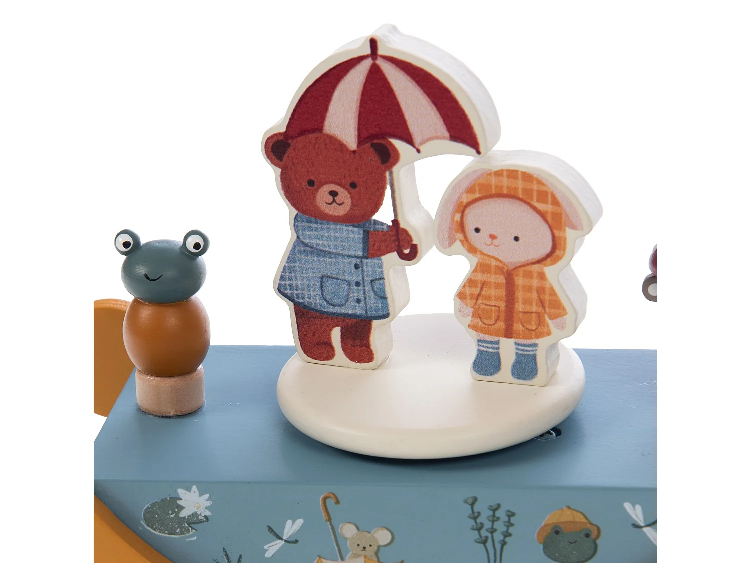 Plüschtier Teddybär blau 21x11x11 cm