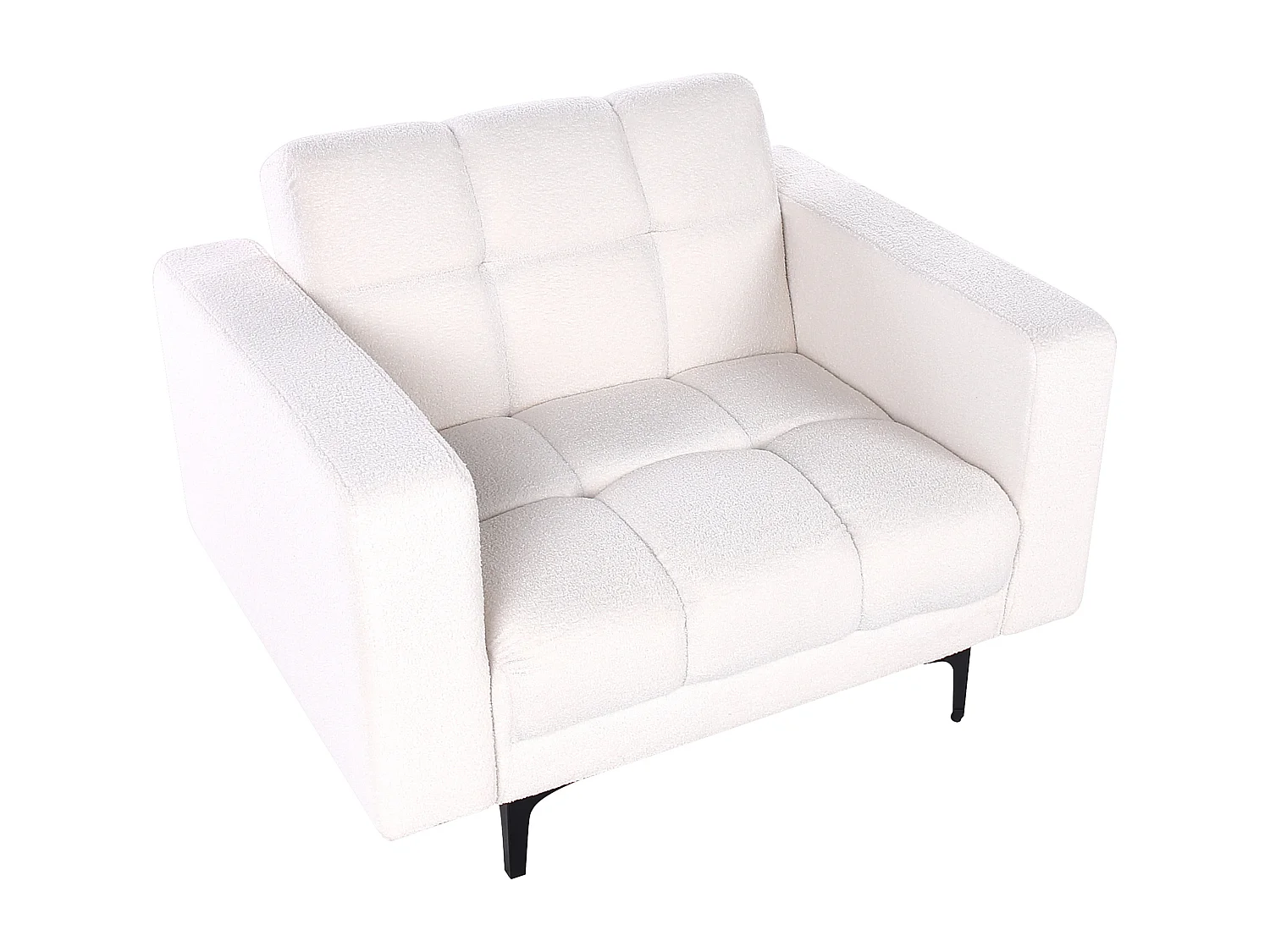 Sessel ALNES Bouclé Weiss