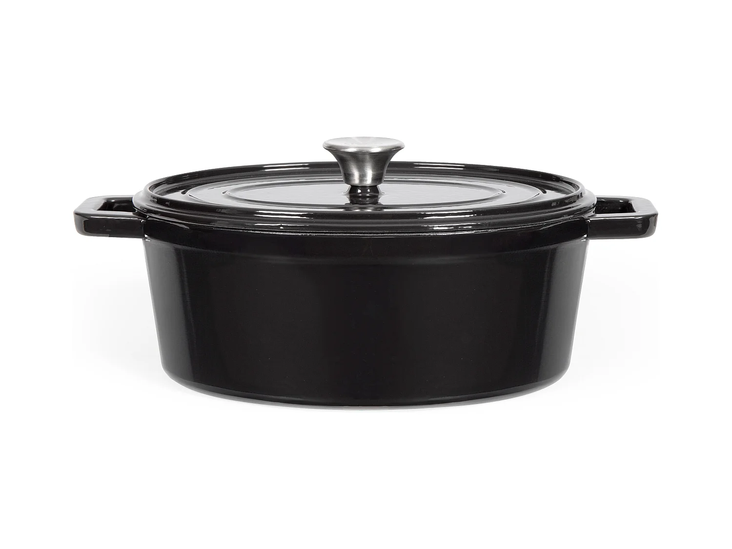 Livoo Cocotte ovale en fonte 29cm noir - MEP129N