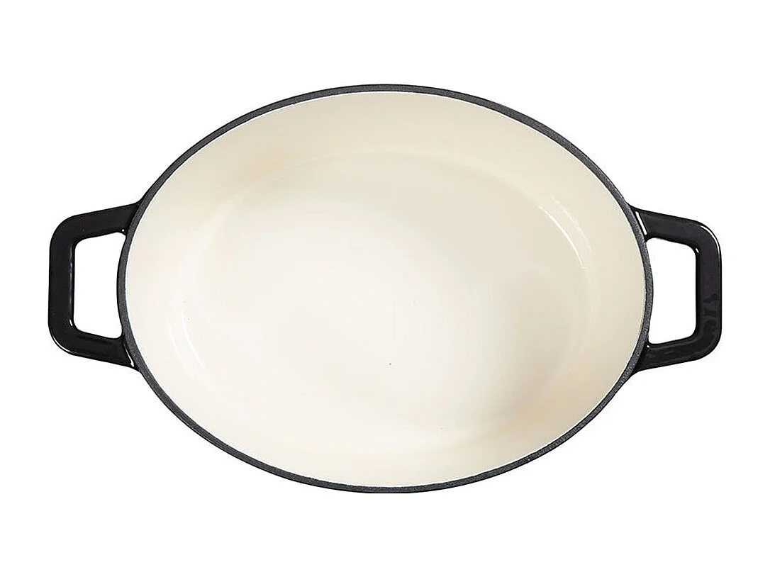 Livoo Cocotte ovale en fonte 29cm noir - MEP129N