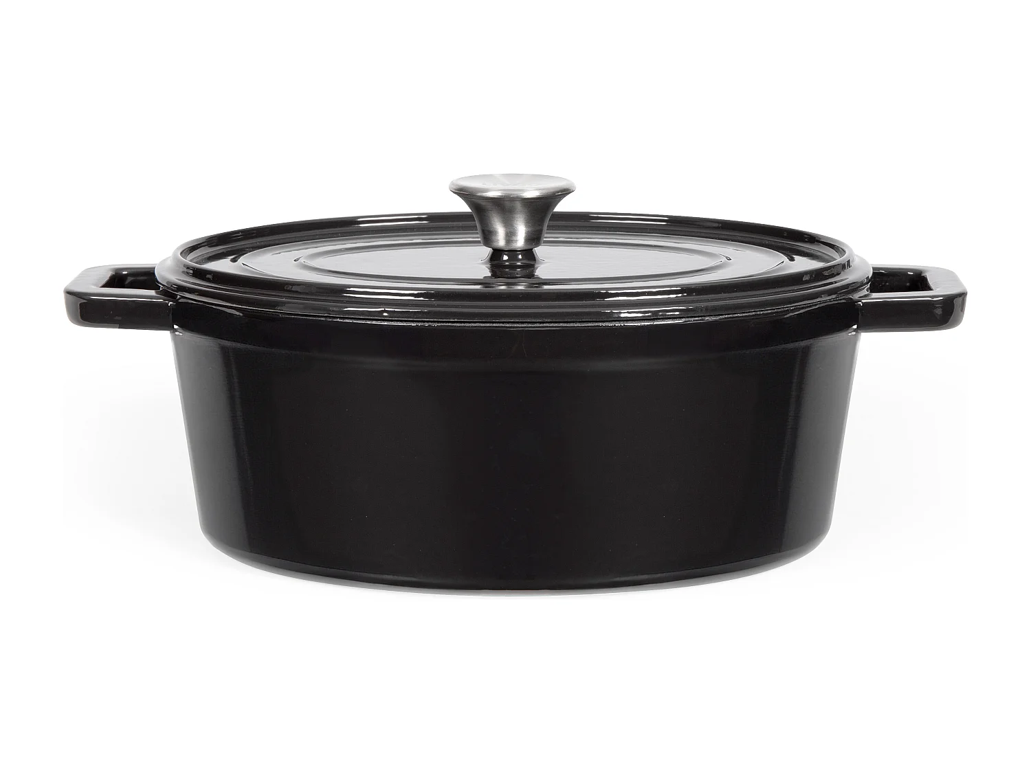 Livoo Cocotte ovale en fonte 29cm noir - MEP129N