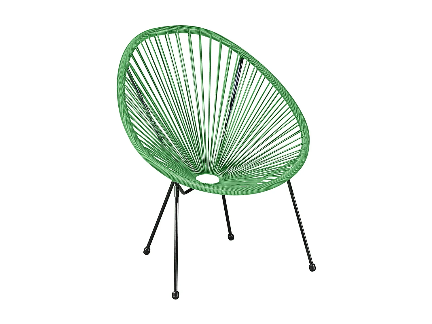Lot de 2 Fauteuils de jardin en cordage résine - Vert - NAYA