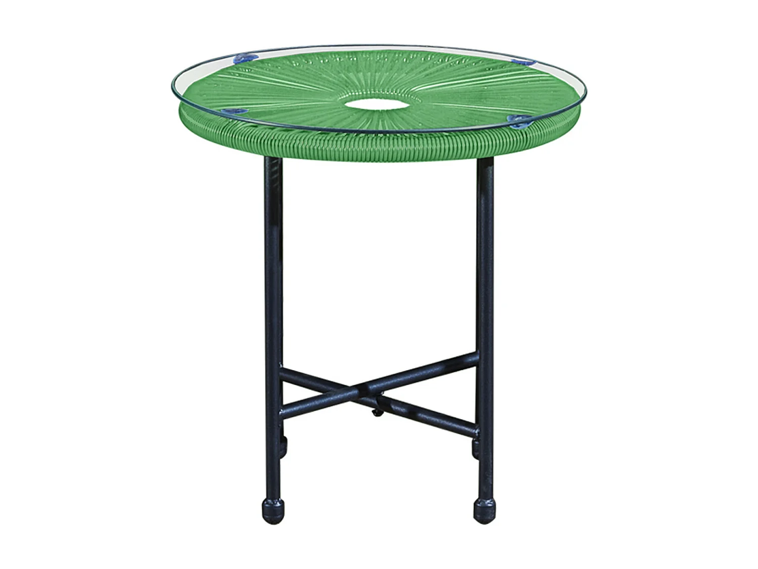 Lot de 2 Fauteuils de jardin en cordage résine - Vert - NAYA