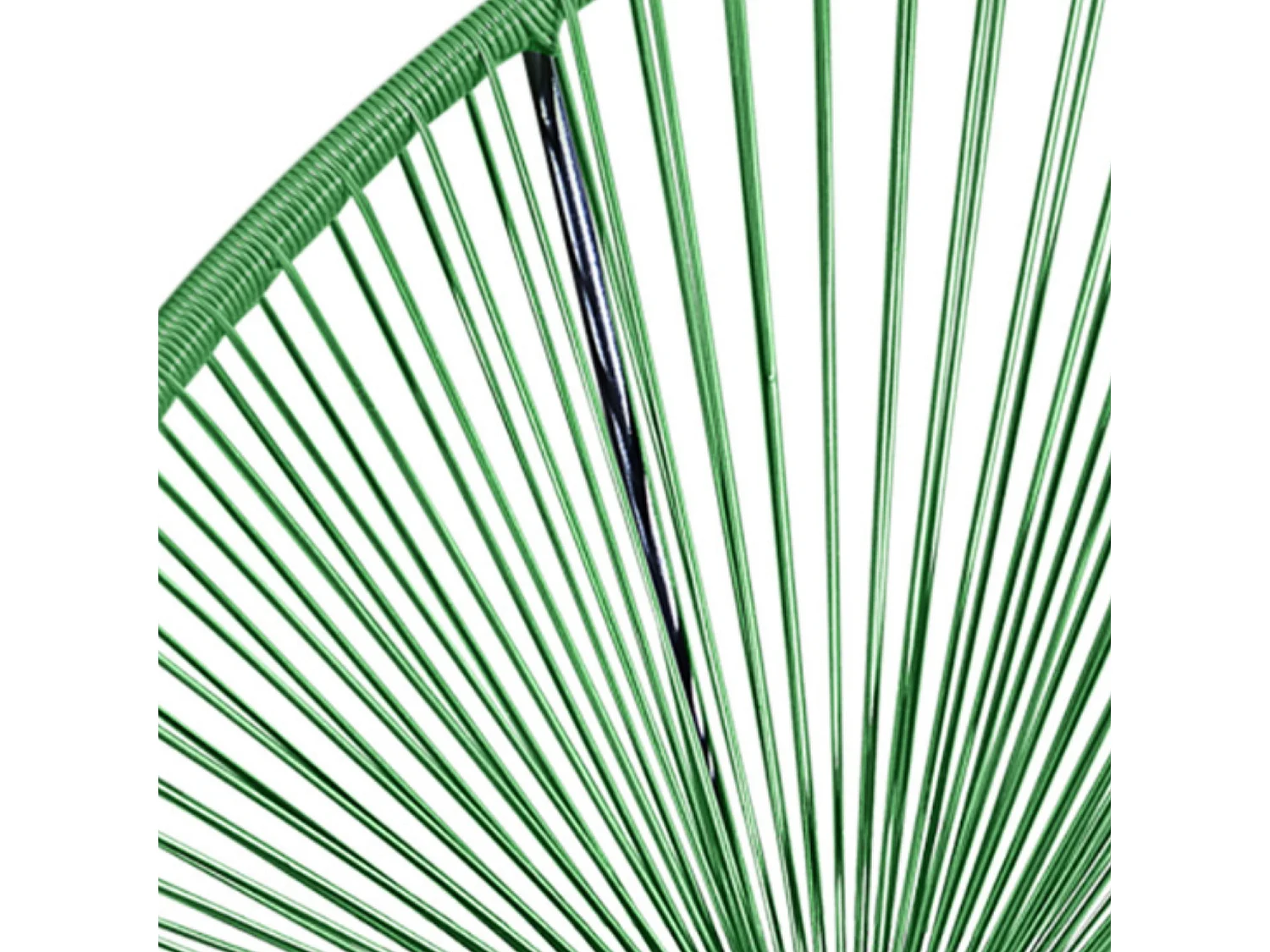 Lot de 2 Fauteuils de jardin en cordage résine - Vert - NAYA