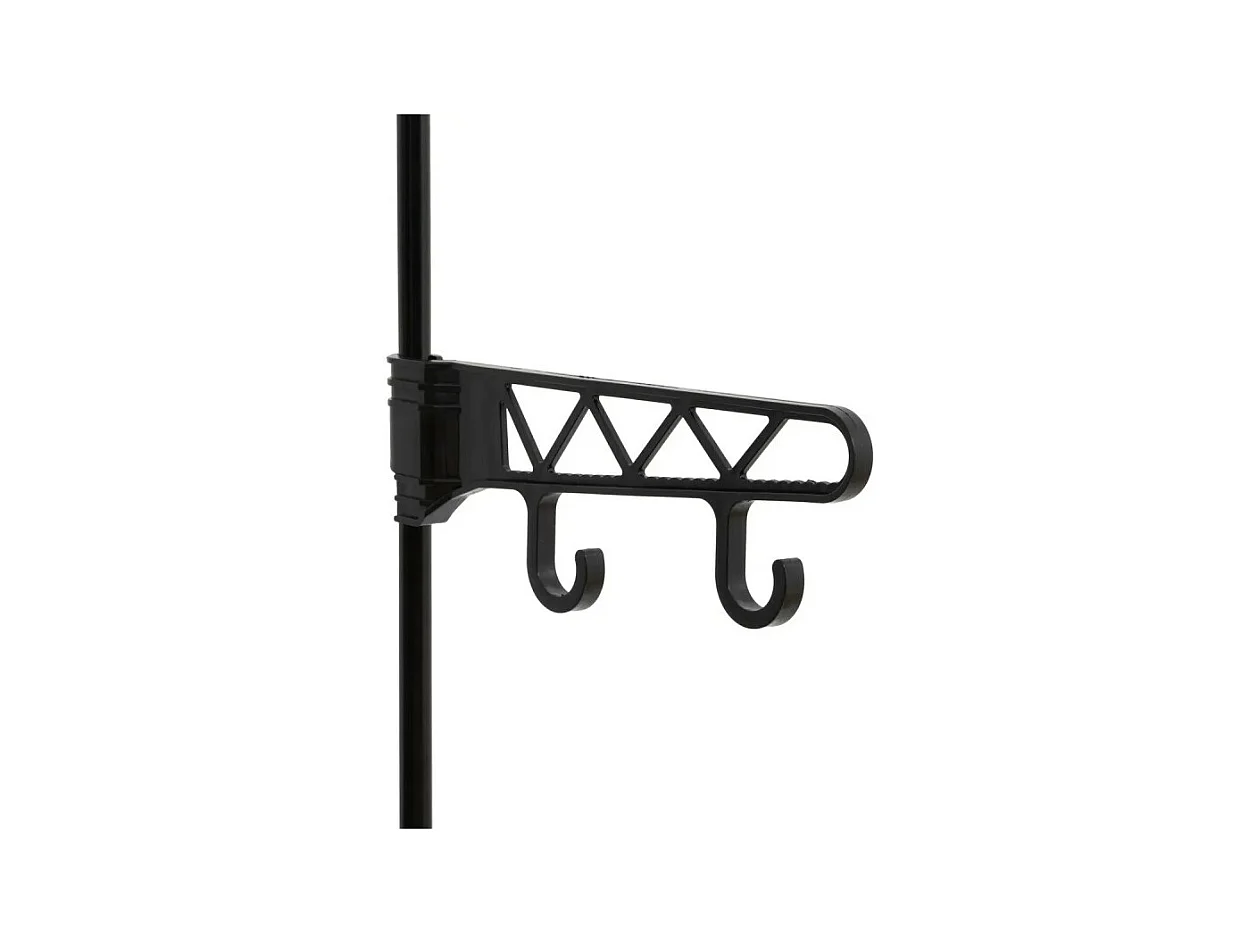 Portant à Vêtements Avec 6 Étagères "Intissa" 160cm Noir