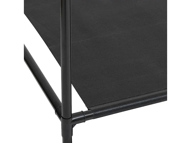 Portant à Vêtements Avec 6 Étagères "Intissa" 160cm Noir