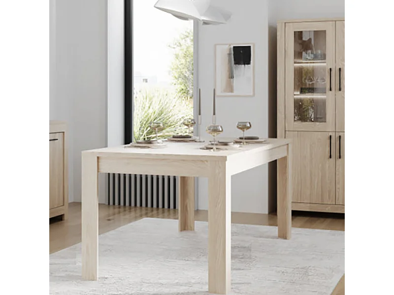 Table à manger 180 x 90 cm naturel clair Genève