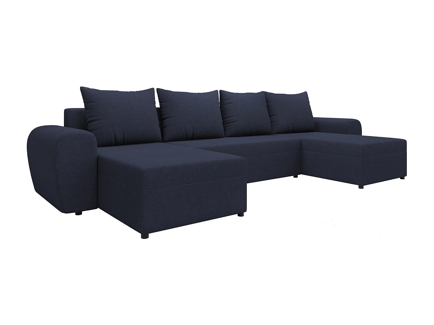 Sofá rinconero Memphis 149, Azul, Función de descanso, Almacenaje, 330x140x86cm