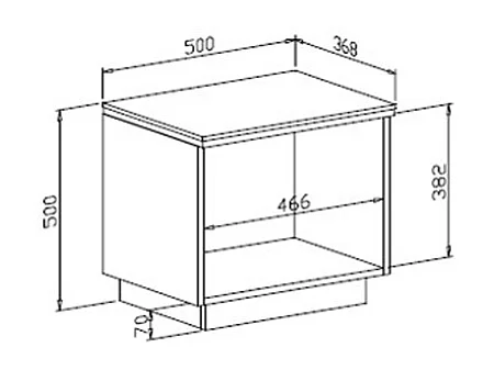 Comodino con 2 cassetti Bianco brillante e Dorato - VUKIA di PASCAL MORABITO