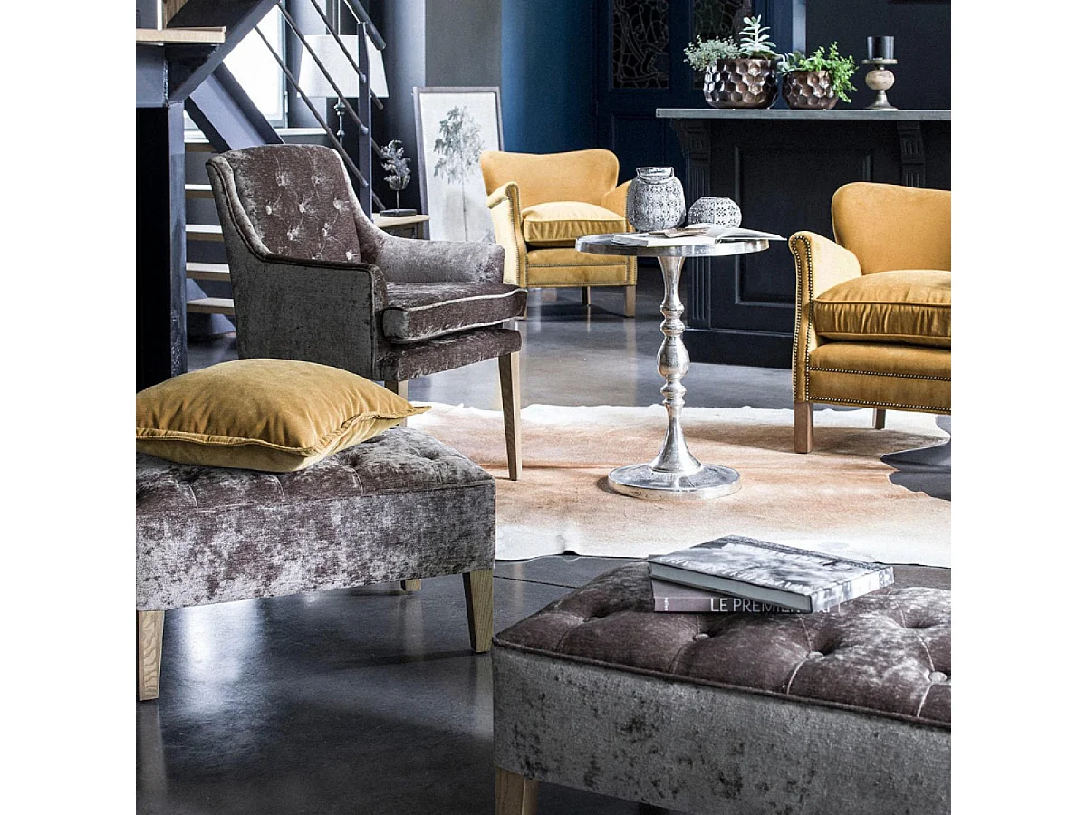 Guéridon Fer Argent - Factory Interior's