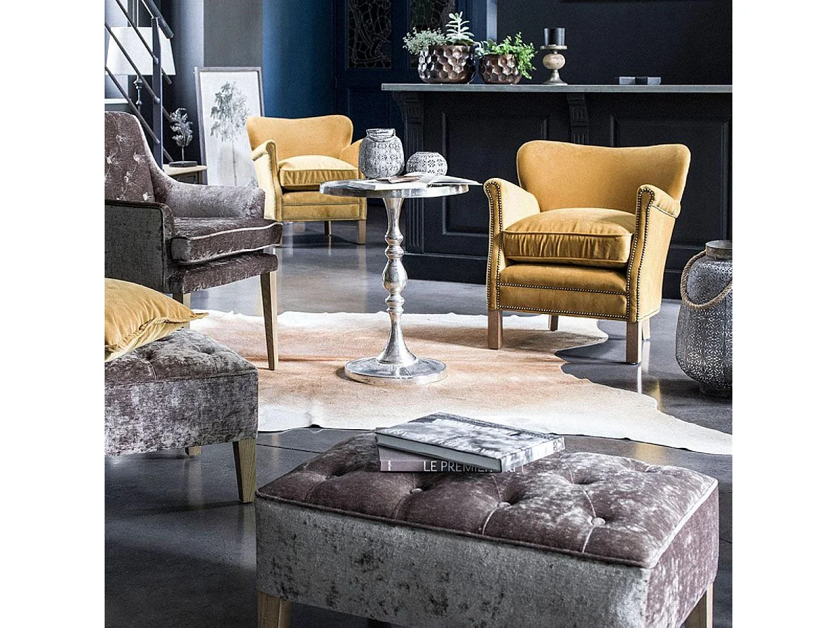 Guéridon Fer Argent - Factory Interior's