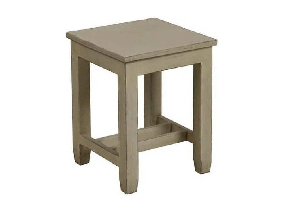 Tabouret Bois Beige - Brocante Interior's