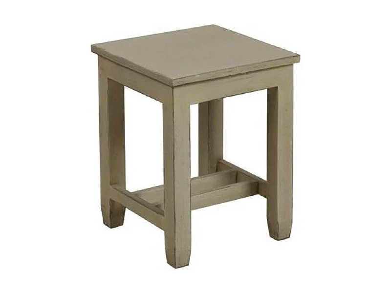 Tabouret Bois Beige - Brocante Interior's