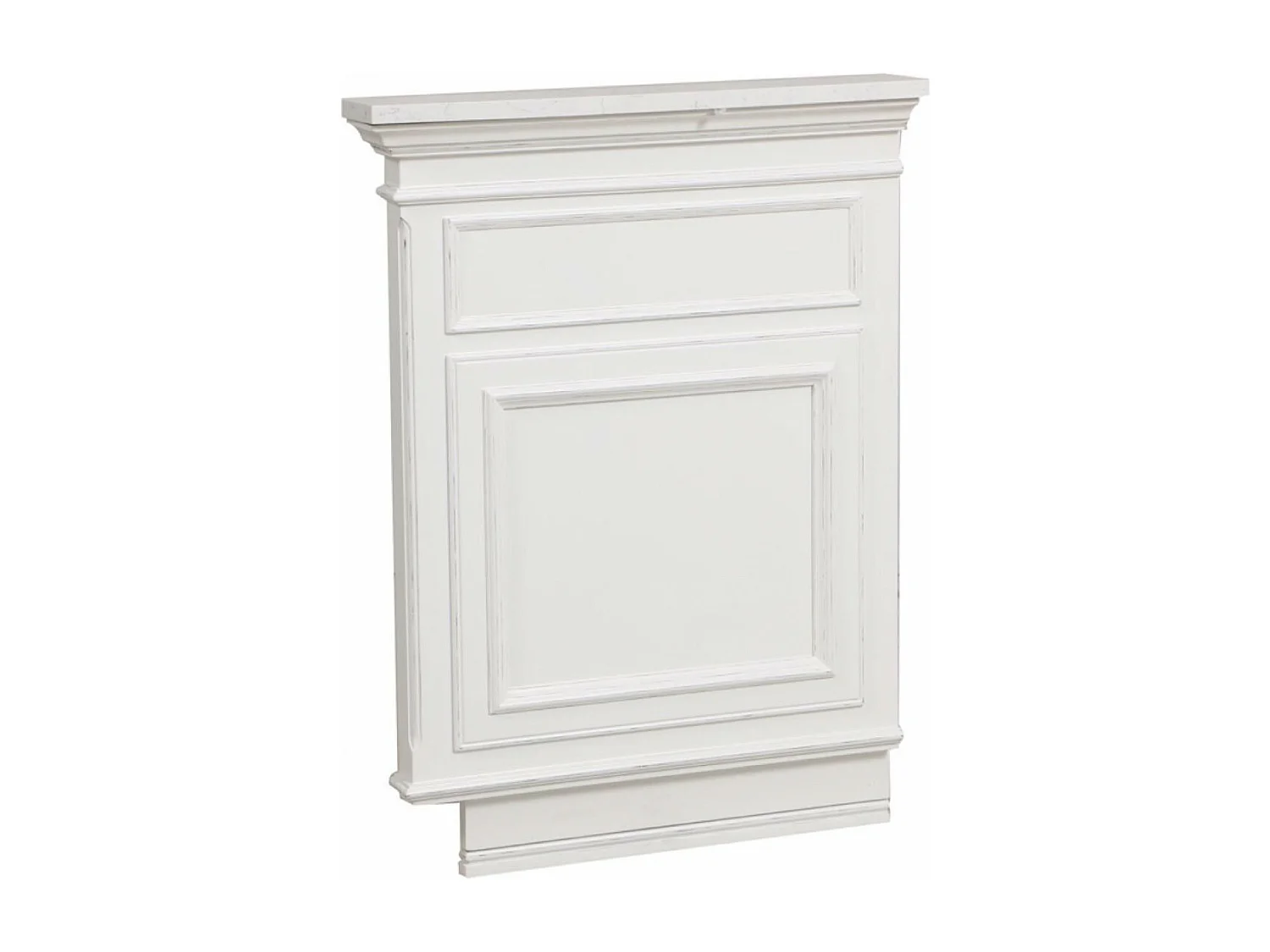 Plan de travail set de finition gauche Pierre Blanc - Harmonie Interior's