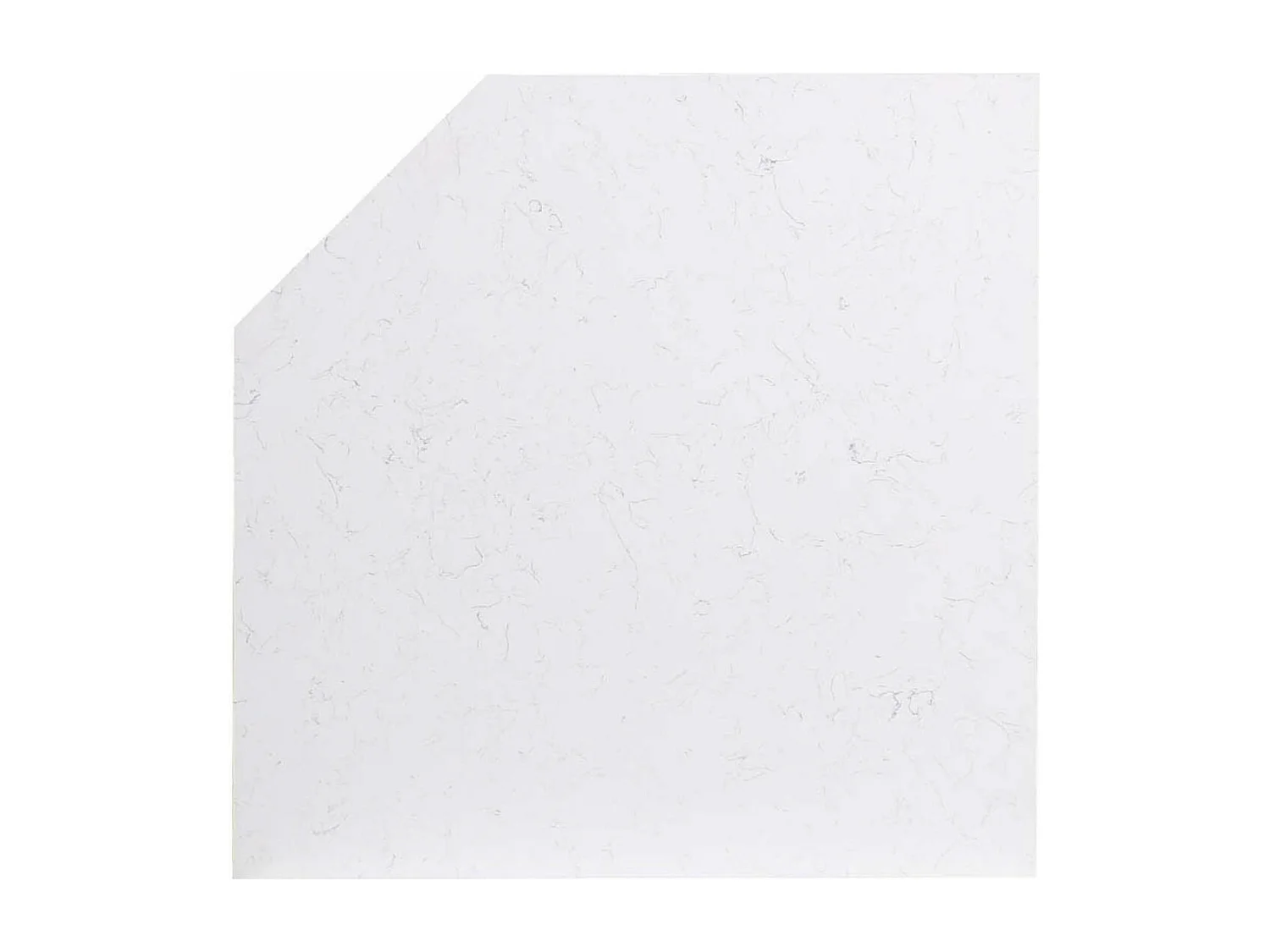 Plan de travail meuble bas d'angle Pierre Blanc - Harmonie Interior's